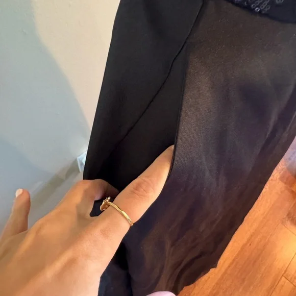 Windsor Black Embellished Halter Gown - Picture 7 of 9